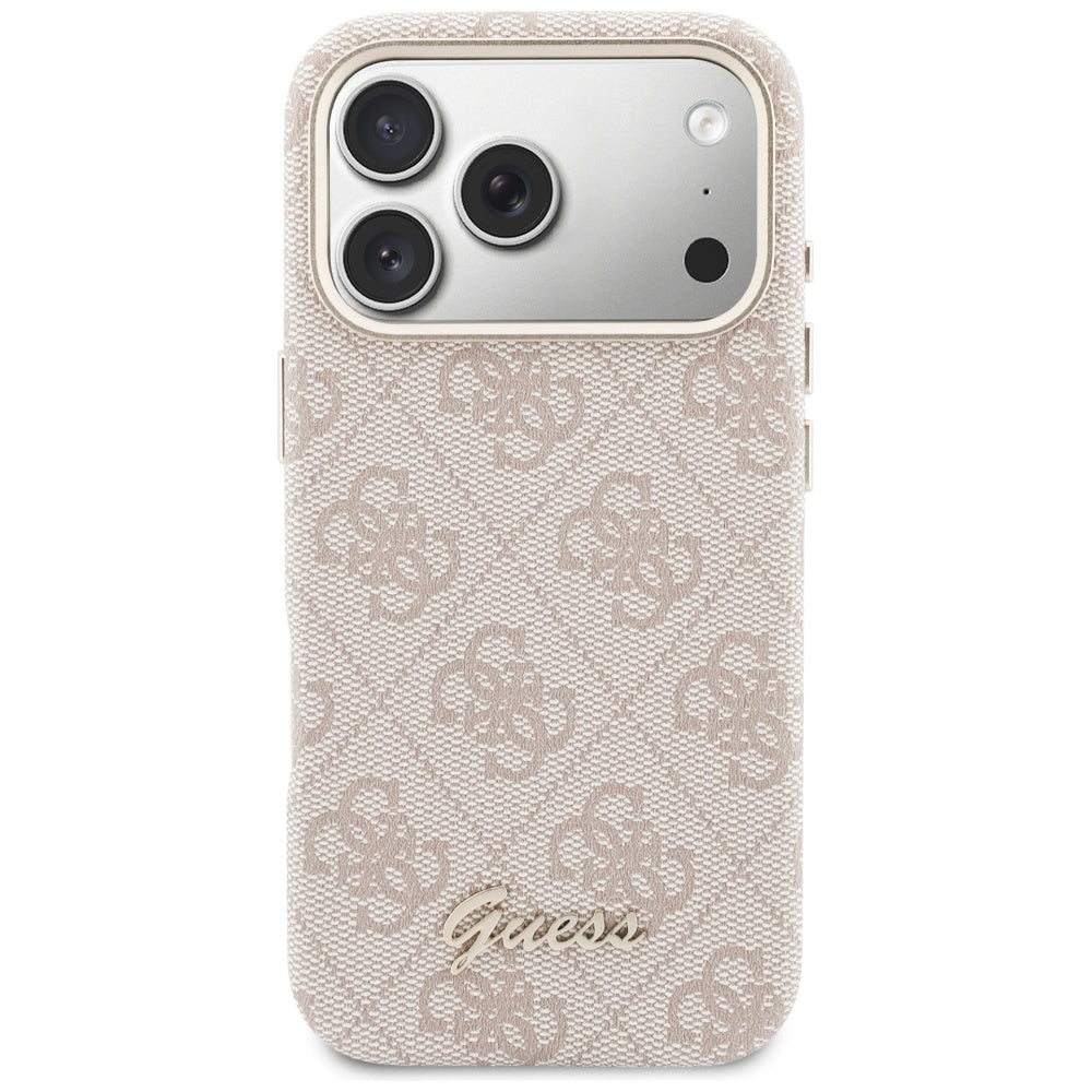 Husă Guess 4G Script MagSafe pentru iPhone 17 Pro Max – roz — imagine 2