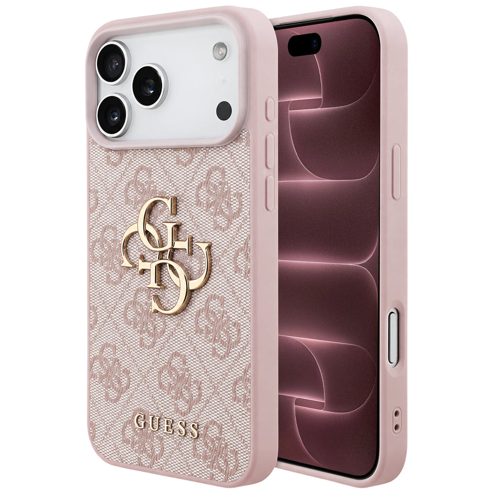 Husă Guess Hardcase 4G Big Logo pentru iPhone 17 Pro Max – roz (GUHCP18X4GMGPI) — imagine 1
