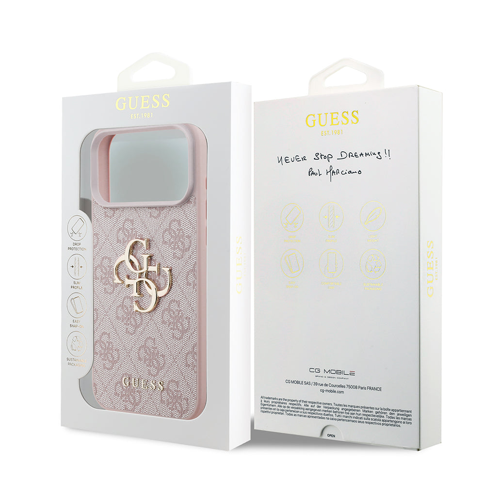 Husă Guess Hardcase 4G Big Logo pentru iPhone 17 Pro Max – roz (GUHCP18X4GMGPI) — imagine 7