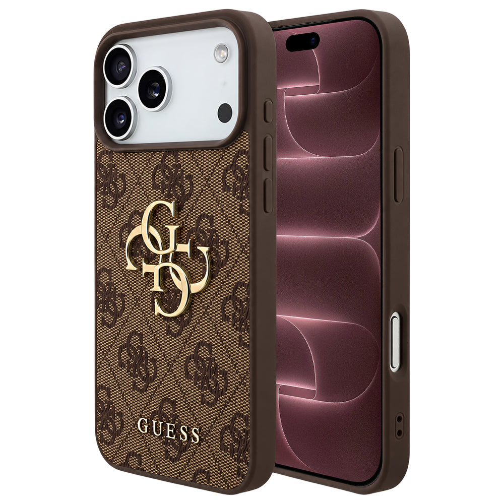 Husă Guess Hardcase 4G Big Logo pentru iPhone 17 Pro Max – maro (GUHCP18X4GMGBR) — imagine 1