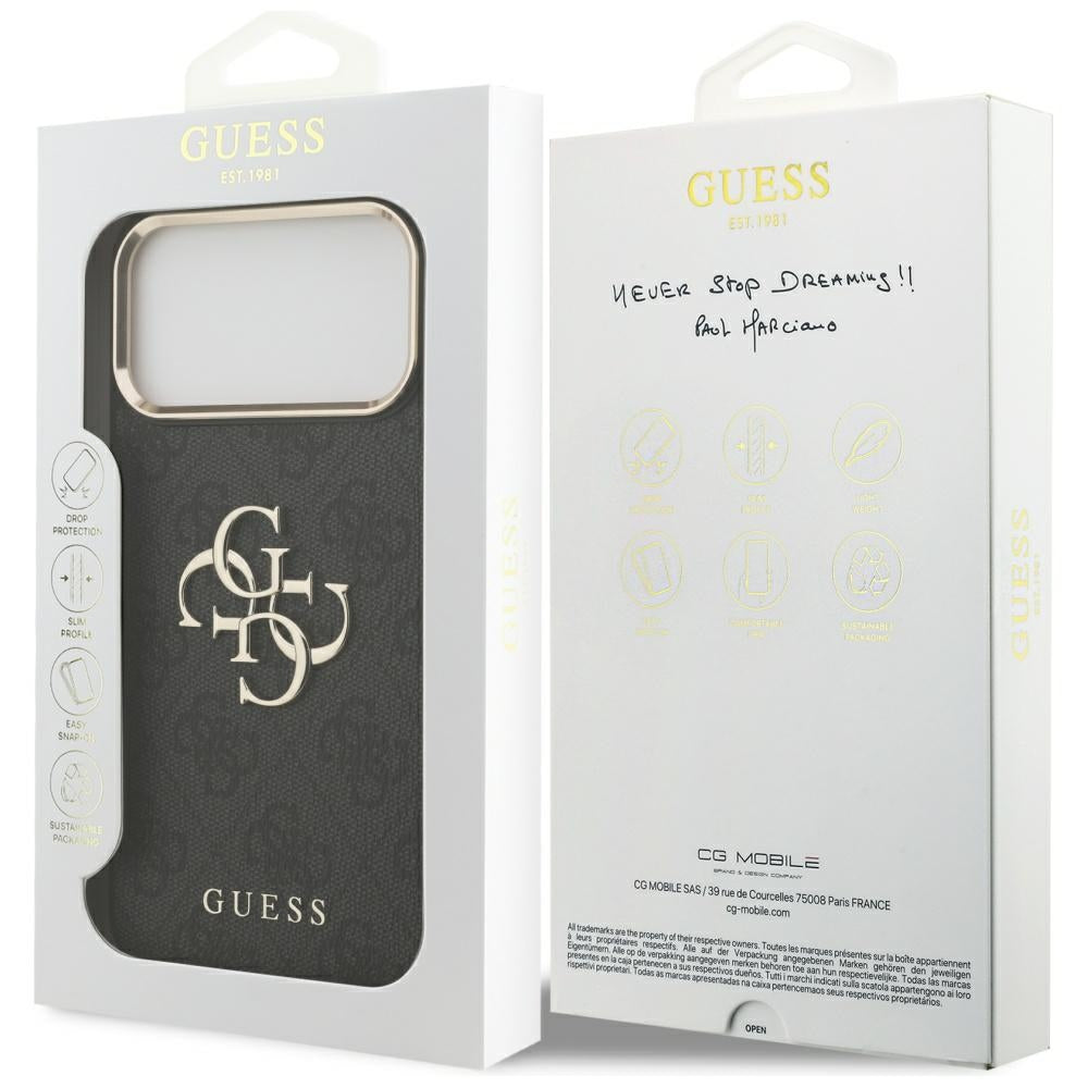 Husă Guess Hardcase 4G Big Classic Logo pentru iPhone 17 Pro Max – negru — imagine 7