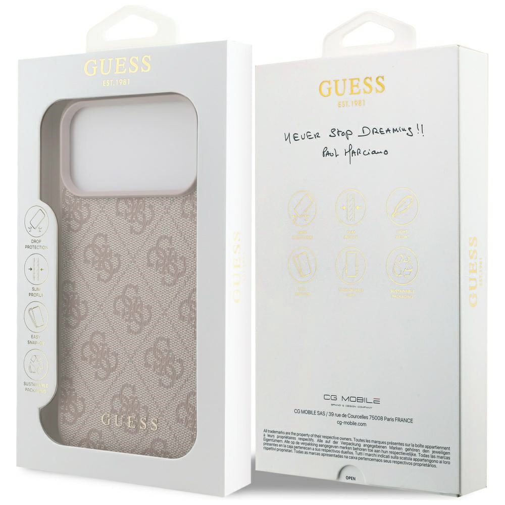 Husă Guess Hardcase 4G Big Classic Logo pentru iPhone 17 Pro Max – roz — imagine 6