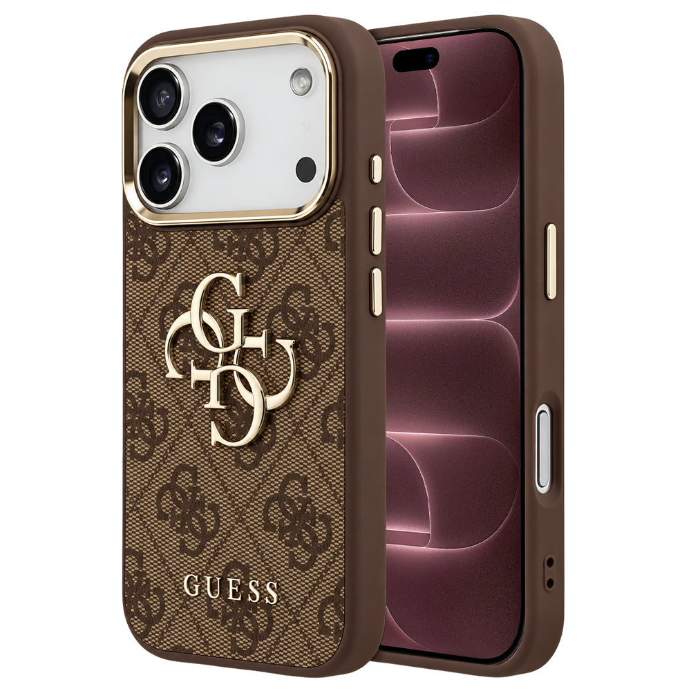 Husă Guess Hardcase 4G Big Classic Logo pentru iPhone 17 Pro Max – maro — imagine 1