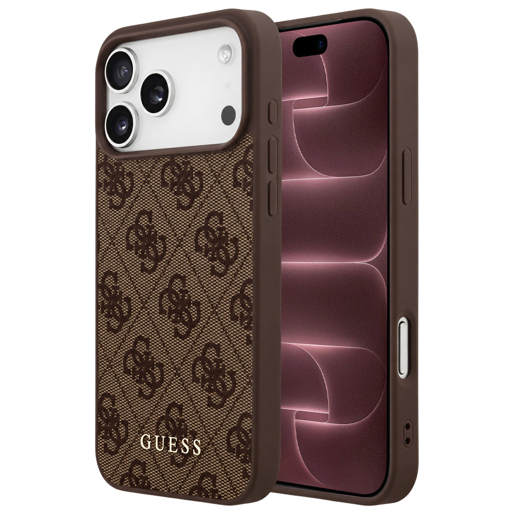 Husă Guess Hardcase 4G Classic Logo pentru iPhone 17 Pro Max – maro — imagine 1