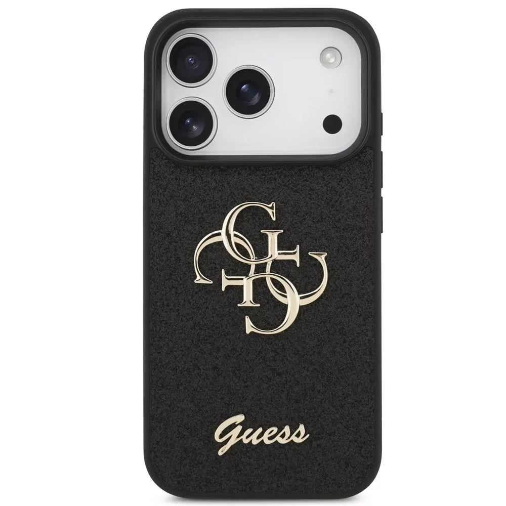 Husă Guess Fixed Glitter Big 4G pentru iPhone 17 Pro Max – negru (GUHCP18XHG4SGK) — imagine 3