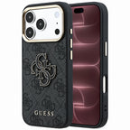 Husă Guess Hardcase 4G Big Resin Logo pentru iPhone 17 Pro Max – negru — imagine 1