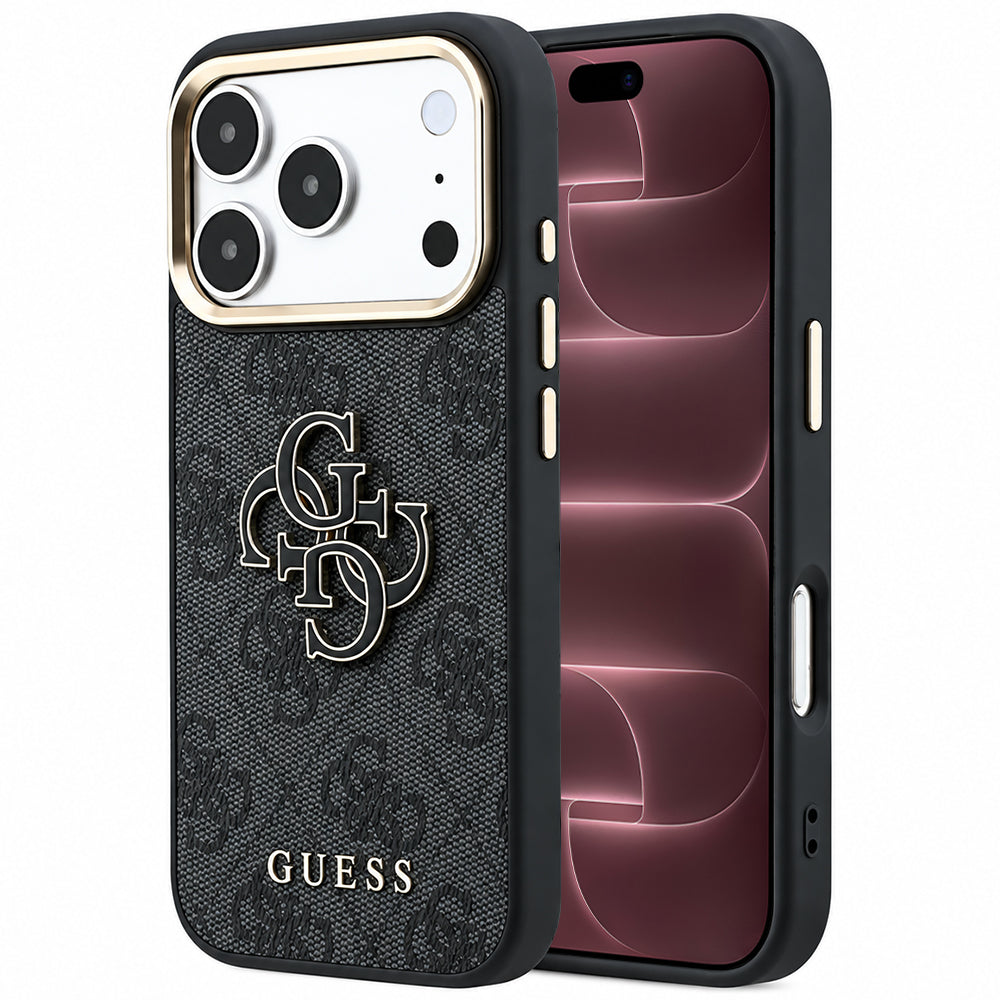Husă Guess Hardcase 4G Big Resin Logo pentru iPhone 17 Pro Max – negru — imagine 1