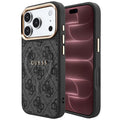 Husă Guess 4G Embossed Classic MagSafe pentru iPhone 17 Pro Max – negru — imagine 1