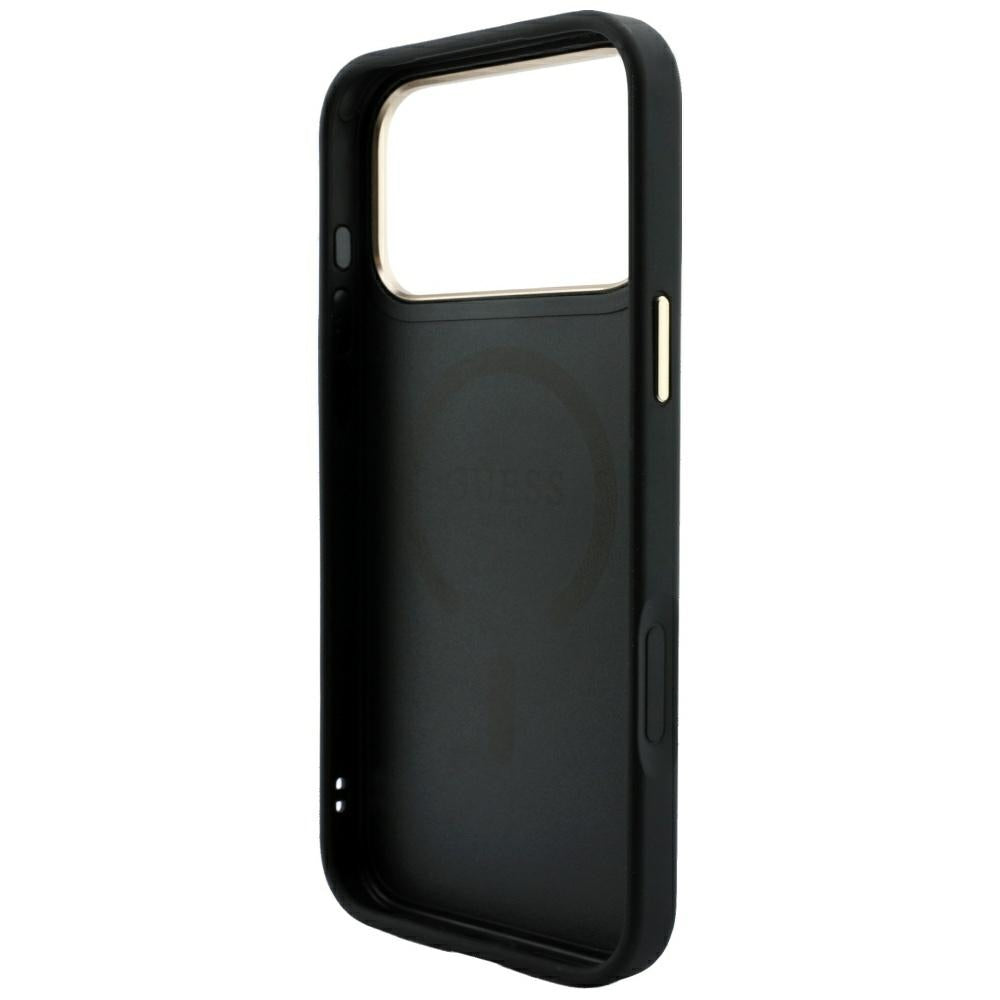 Husă Guess 4G Embossed Classic MagSafe pentru iPhone 17 Pro Max – negru — imagine 6