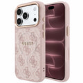 Husă Guess 4G Embossed Classic MagSafe pentru iPhone 17 Pro Max – roz — imagine 1