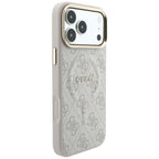 Husă Guess 4G Embossed Classic MagSafe pentru iPhone 17 Pro Max – roz — imagine 3