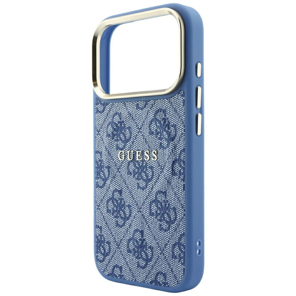 Husă Guess 4G Embossed Classic MagSafe pentru iPhone 17 Pro Max – albastru — imagine 5