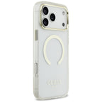 Husă Guess Metal Outline MagSafe pentru iPhone 17 Pro Max – auriu (GUHMP18XHTRMD) — imagine 3