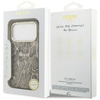 Husă Guess Python Pattern MagSafe pentru iPhone 17 Pro Max – maro (GUHMP18XHIMPYGW) — imagine 7