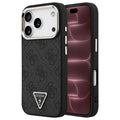 Husă Guess Hardcase 4G Triangle Logo MagSafe pentru iPhone 17 Pro Max – negru (GUHMP18XP4TSRCMK) — imagine 1
