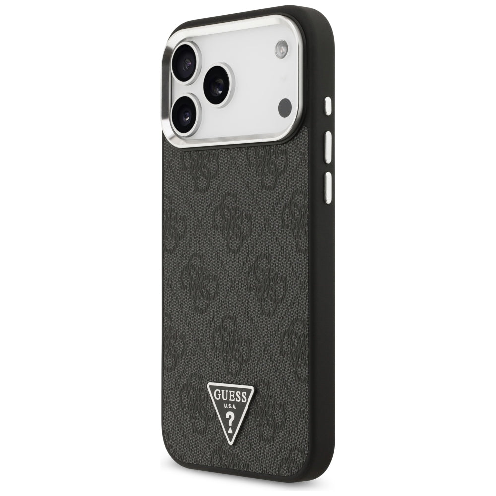 Husă Guess Hardcase 4G Triangle Logo MagSafe pentru iPhone 17 Pro Max – negru (GUHMP18XP4TSRCMK) — imagine 2