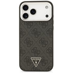 Husă Guess Hardcase 4G Triangle Logo MagSafe pentru iPhone 17 Pro Max – negru (GUHMP18XP4TSRCMK) — imagine 3