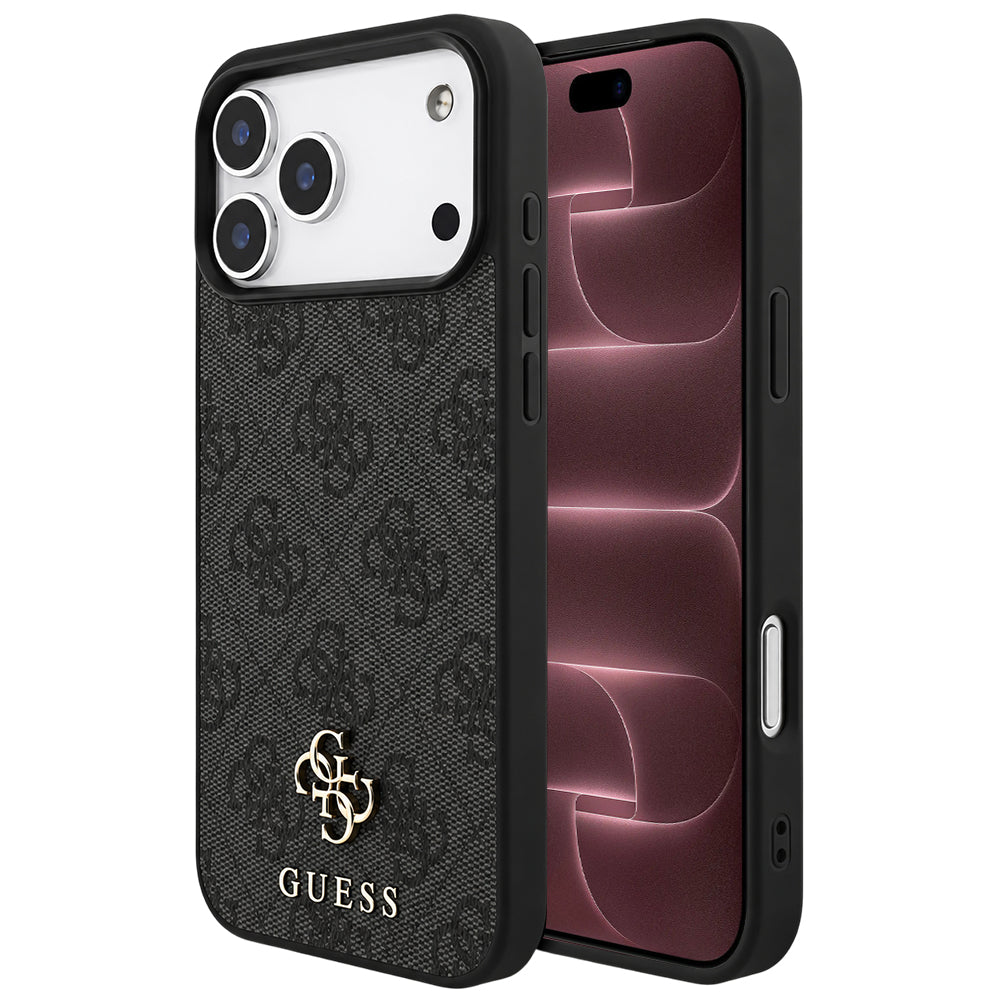 Husă Guess 4G Small and Classic Logo MagSafe pentru iPhone 17 Pro Max – negru (GUHMP18XP4SM4MK) — imagine 1