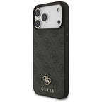 Husă Guess 4G Small and Classic Logo MagSafe pentru iPhone 17 Pro Max – negru (GUHMP18XP4SM4MK) — imagine 2