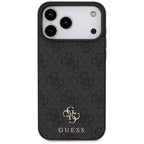 Husă Guess 4G Small and Classic Logo MagSafe pentru iPhone 17 Pro Max – negru (GUHMP18XP4SM4MK) — imagine 3