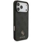 Husă Guess 4G Small and Classic Logo MagSafe pentru iPhone 17 Pro Max – negru (GUHMP18XP4SM4MK) — imagine 4