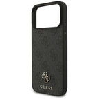 Husă Guess 4G Small and Classic Logo MagSafe pentru iPhone 17 Pro Max – negru (GUHMP18XP4SM4MK) — imagine 5