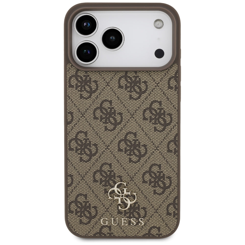 Husă Guess Hardcase 4G Small & Classic MagSafe pentru iPhone 17 Pro Max – maro — imagine 3