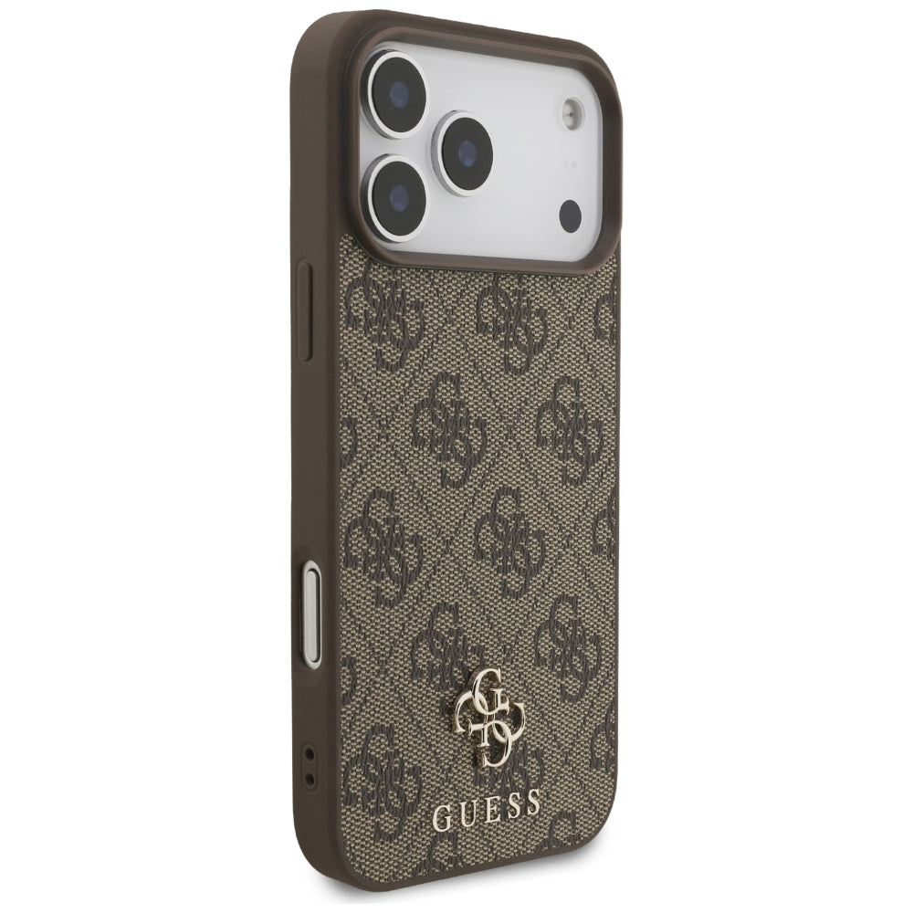 Husă Guess Hardcase 4G Small & Classic MagSafe pentru iPhone 17 Pro Max – maro — imagine 4