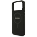 Husă Guess Saffiano MagSafe pentru iPhone 17 Pro Max – negru (GUHMP18XPSAHMCK) — imagine 5