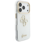 Husă Guess IML 4G Metal Script pentru iPhone 17 Pro Max – alb — imagine 4