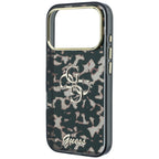 Husă Guess IML 4G Metal Script pentru iPhone 17 Pro Max – tortoise — imagine 5