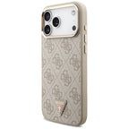 Husă Guess Hardcase 4G Triangle Logo MagSafe pentru iPhone 17 Pro Max – roz (GUHMP18XP4GTDGMP) — imagine 2