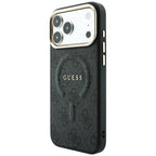 Husă Guess 4G Embossed Ring Classic Logo MagSafe pentru iPhone 17 Pro Max – negru — imagine 4