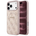 Husă Guess 4G Embossed Ring Classic Logo MagSafe pentru iPhone 17 Pro Max – roz — imagine 1