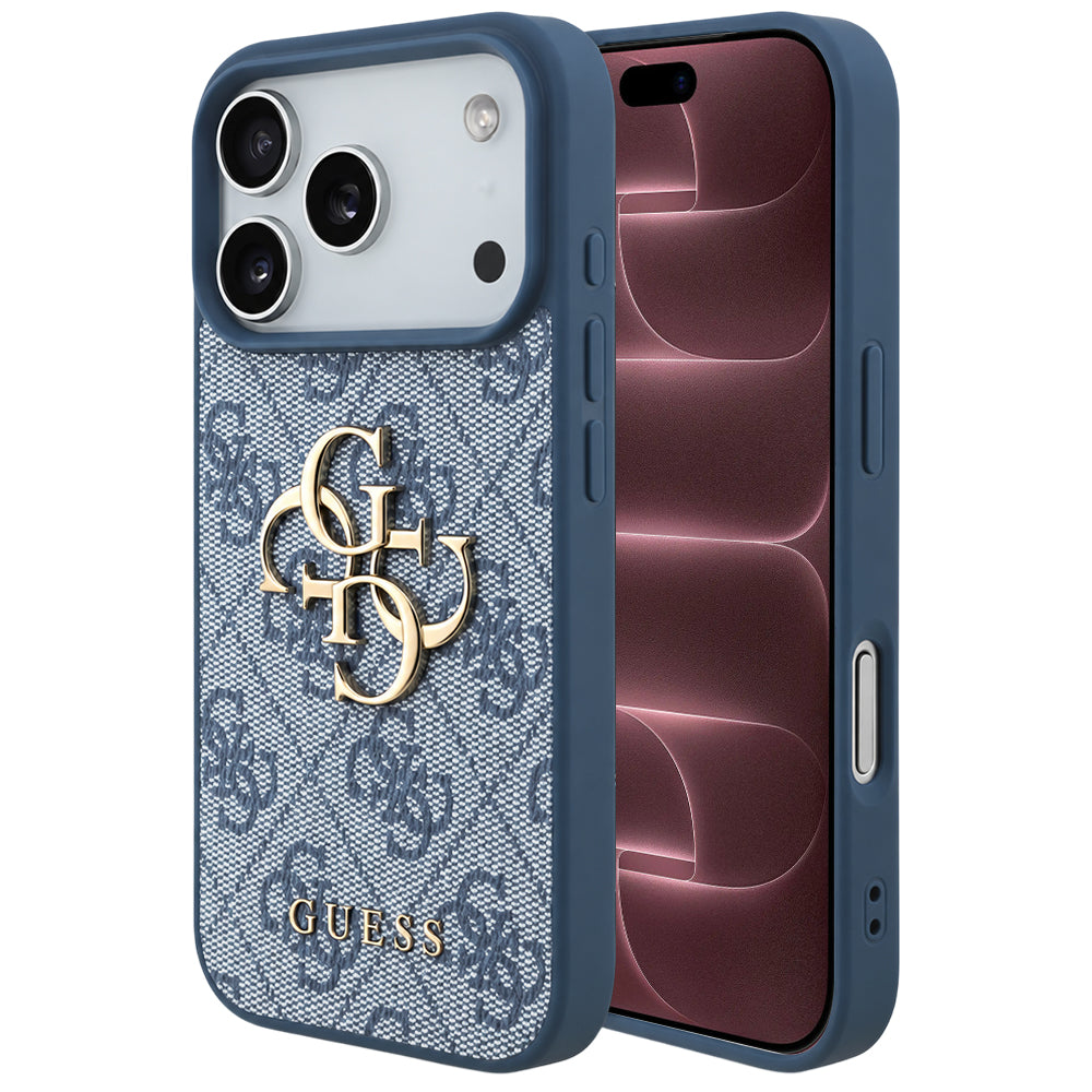 Husă Guess Hardcase 4G Big Logo pentru iPhone 17 Pro Max – albastru (GUHCP18X4GMGBL) — imagine 1