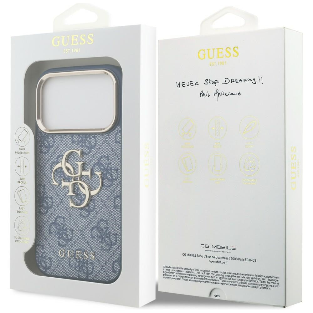 Husă Guess Hardcase 4G Big Classic Logo pentru iPhone 17 Pro Max – albastru — imagine 7