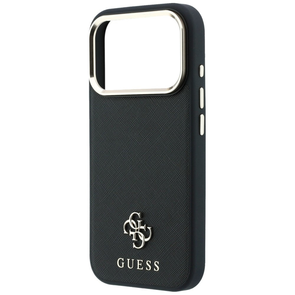 Husă Guess Saffiano Small 4G Classic MagSafe pentru iPhone 17 Pro Max – negru — imagine 5