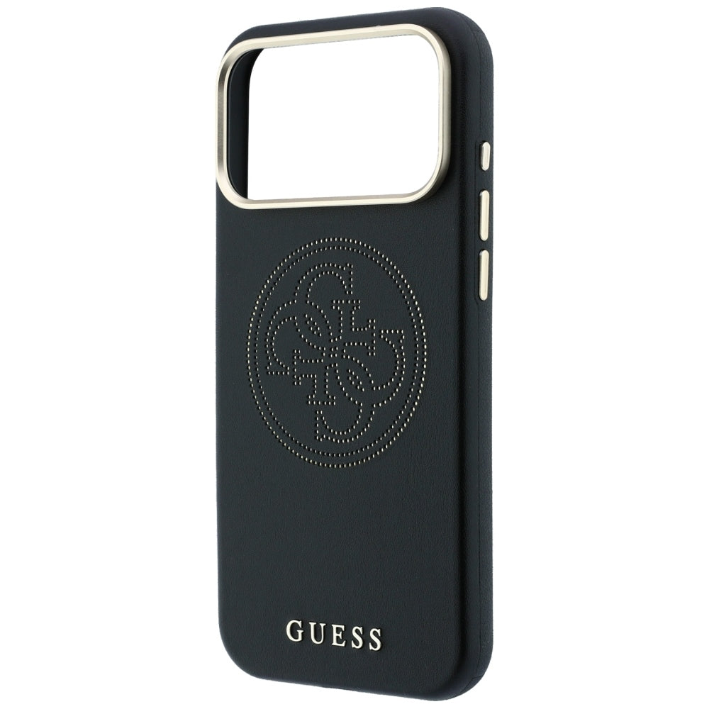 Husă Guess Leather Perforated 4G MagSafe pentru iPhone 17 Pro Max – negru — imagine 5
