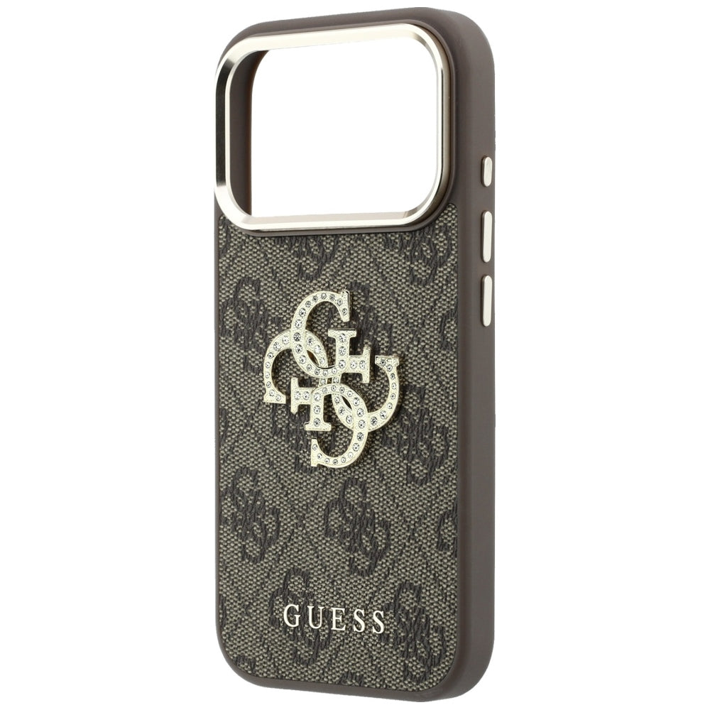 Husă Guess Hardcase 4G Big Strass Logo pentru iPhone 17 Pro Max – maro — imagine 5