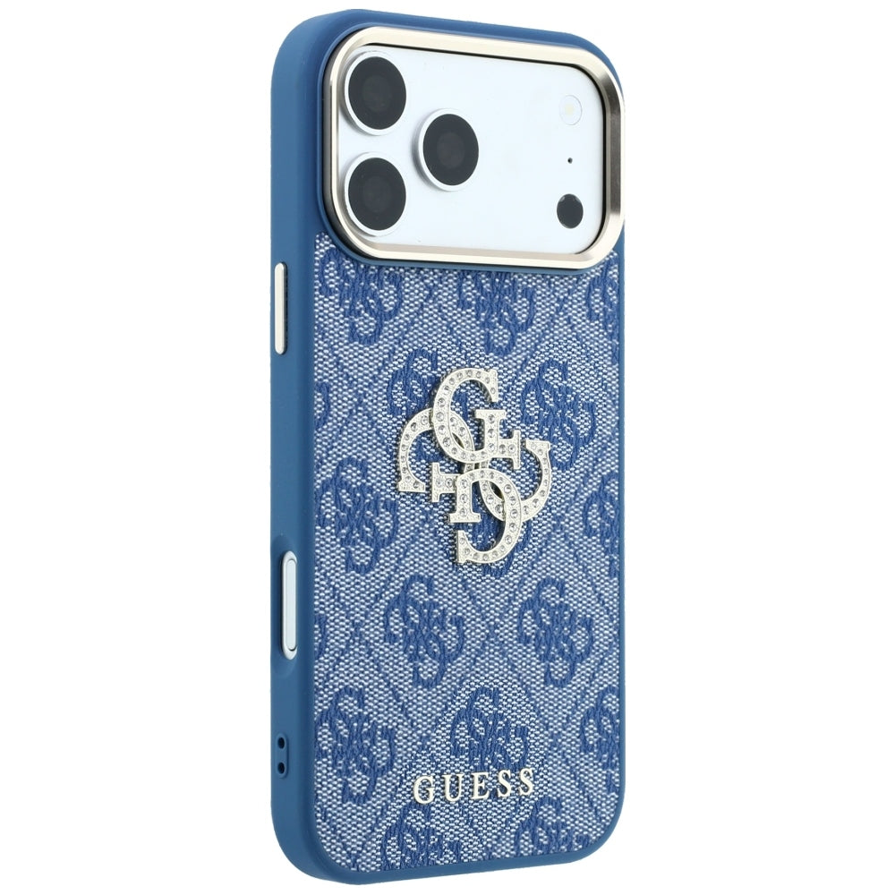Husă Guess Hardcase 4G Big Strass Logo pentru iPhone 17 Pro Max – albastru — imagine 4