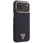Husă Guess Kevlar Triangle Logo MagSafe pentru iPhone 17 Pro Max – burgundy — imagine 4