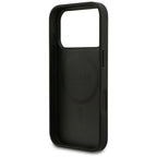 Husă Guess Grained Gold Ring MagSafe pentru iPhone 17 Pro Max – negru (GUHMP18XPGHSMMK) — imagine 6
