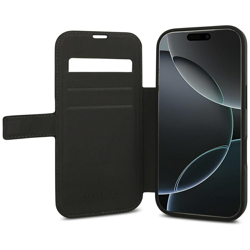 Husă Guess Book 4G Metal Logo pentru iPhone 17 Pro Max – negru (GUBKP18X4GMGGR) — imagine 2