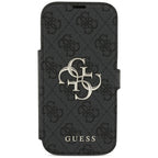 Husă Guess Book 4G Metal Logo pentru iPhone 17 Pro Max – negru (GUBKP18X4GMGGR) — imagine 4