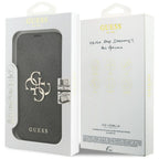 Husă Guess Book 4G Metal Logo pentru iPhone 17 Pro Max – negru (GUBKP18X4GMGGR) — imagine 7