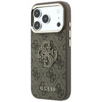 Husă Guess Hardcase 4G Big Resin Logo pentru iPhone 17 Pro Max – maro — imagine 2