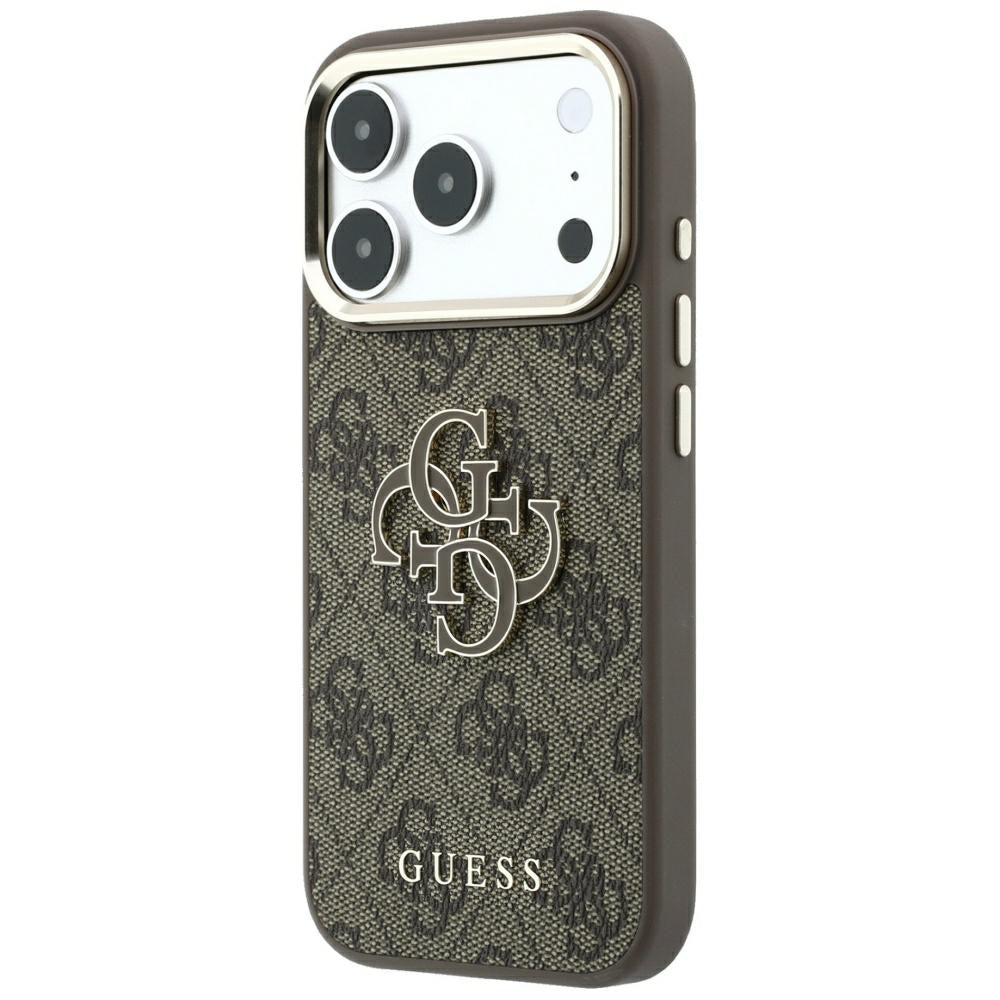 Husă Guess Hardcase 4G Big Resin Logo pentru iPhone 17 Pro Max – maro — imagine 2