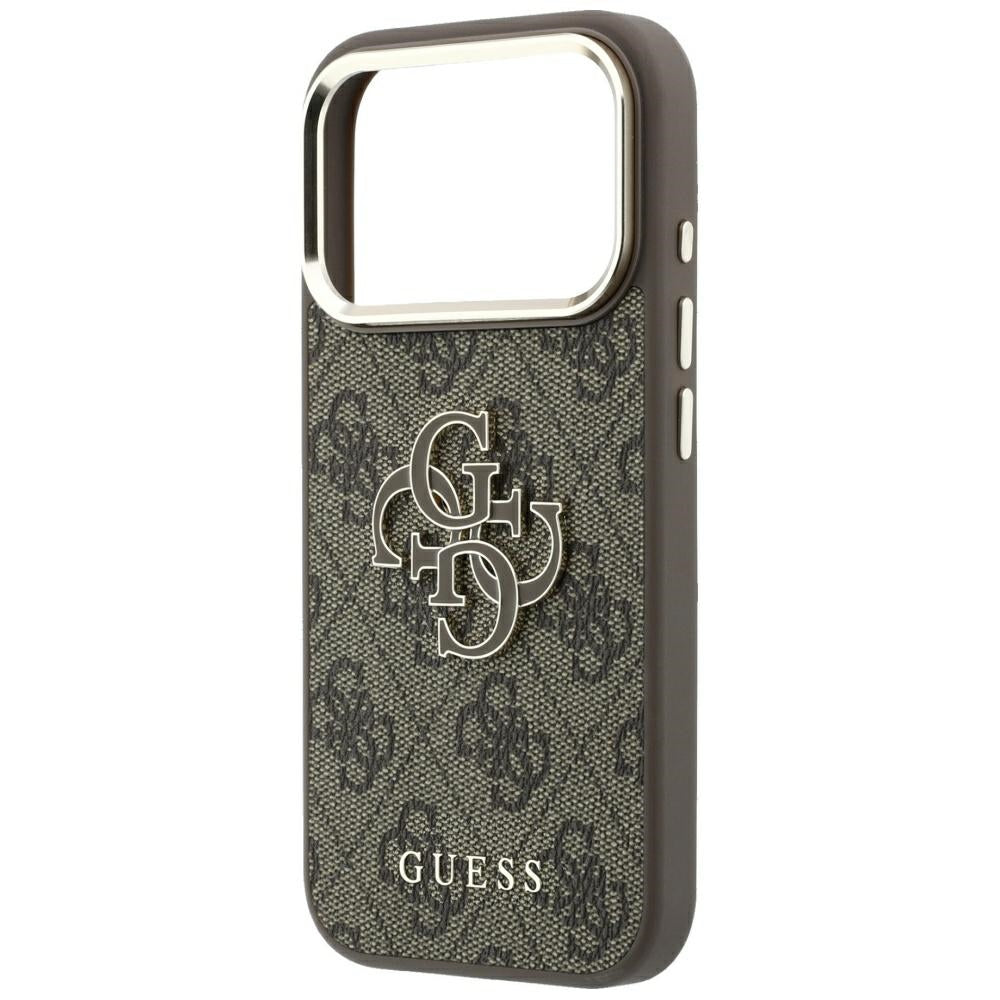 Husă Guess Hardcase 4G Big Resin Logo pentru iPhone 17 Pro Max – maro — imagine 5