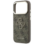 Husă Guess Hardcase 4G Big Resin Logo pentru iPhone 17 Pro Max – maro — imagine 5