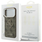 Husă Guess Hardcase 4G Big Resin Logo pentru iPhone 17 Pro Max – maro — imagine 7